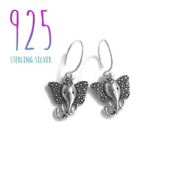 Boho Elephant Earrings - Picture 1 of 4